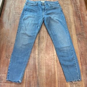 Hudson Jeans Vintage Natalie Raw-Hem Midrise Médium Wash Skinny Jeans